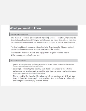 toyota porte 2014-2015 owners manual in english